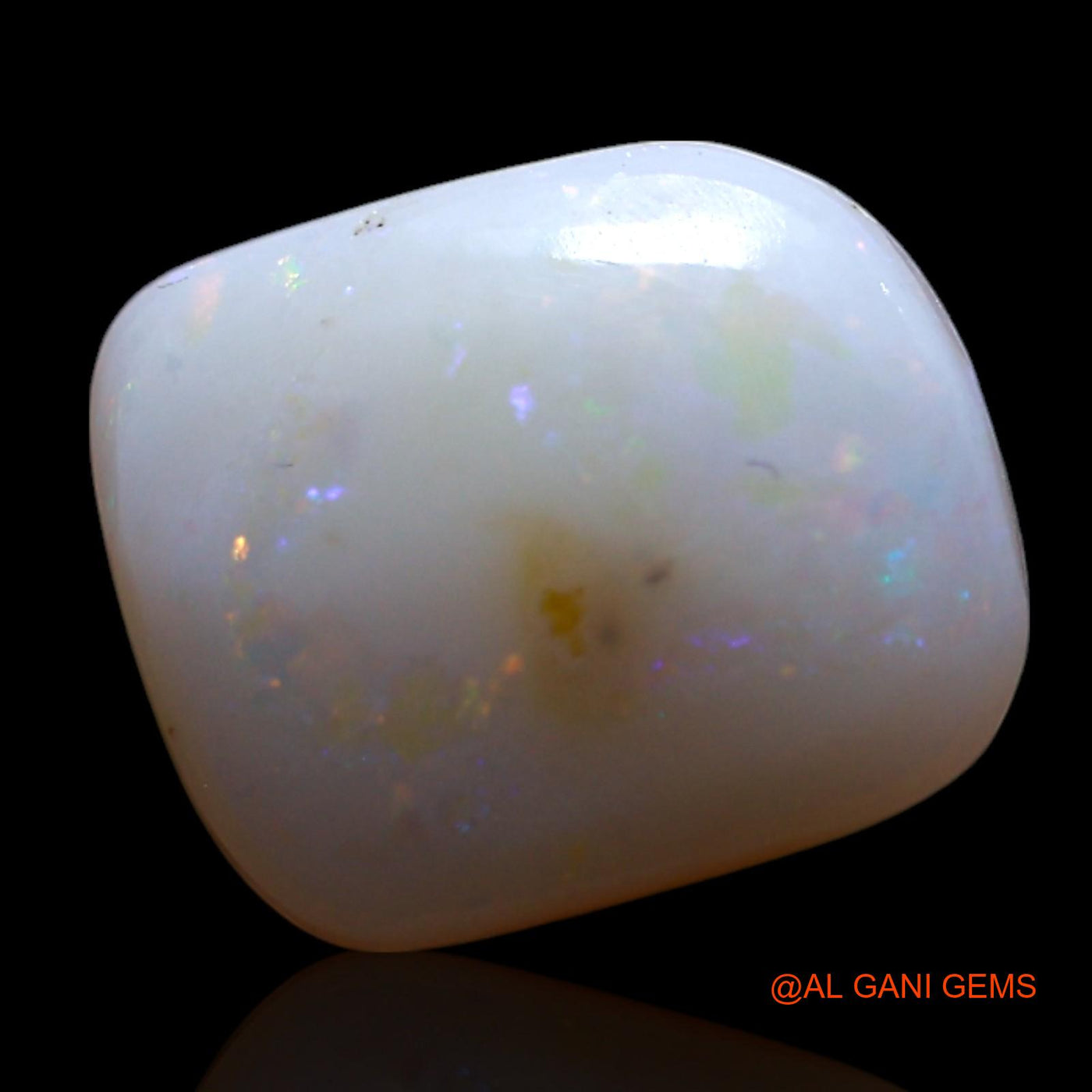 2.00 Cts Natural Australian Fire Opal Loose Gemstone Fancy Cabochon 10x9x3 mm AG-396