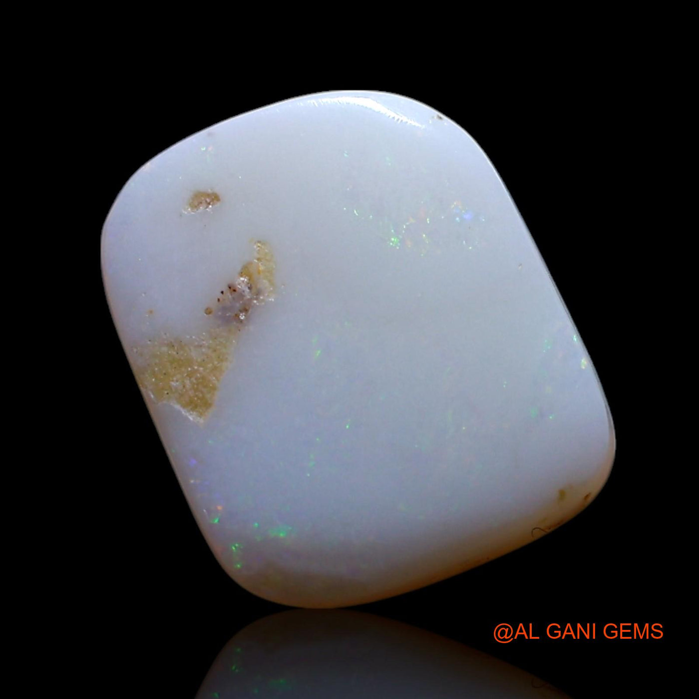 2.00 Cts Natural Australian Fire Opal Loose Gemstone Fancy Cabochon 10x9x3 mm AG-396