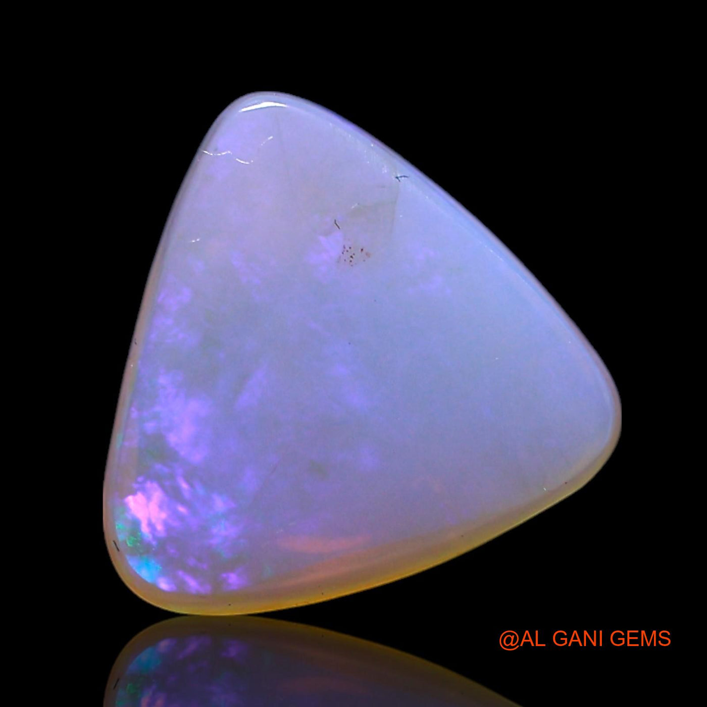 2.00 Cts Natural Australian Fire Opal Loose Gemstone Trillion Cabochon 10x10x3 mm AG-397