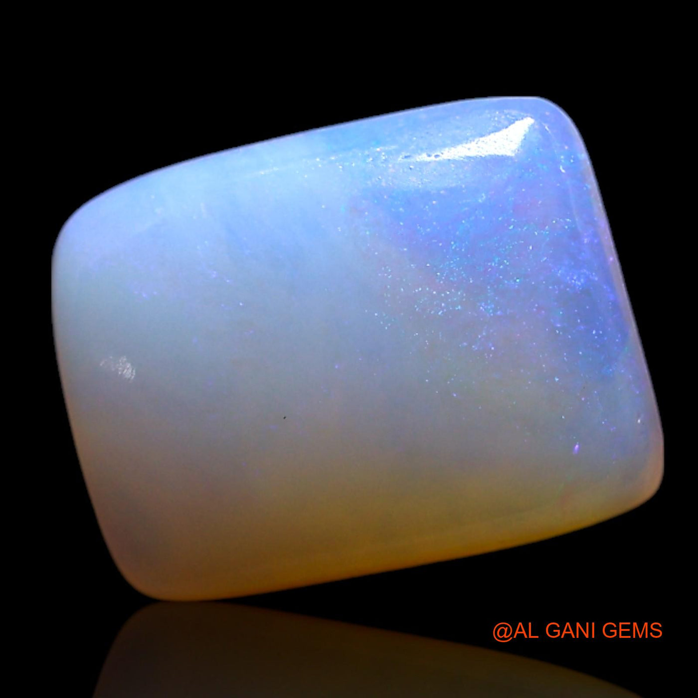 2.00 Cts Natural Australian Fire Opal Loose Gemstone Square Cabochon 10x8x3 mm AG-398