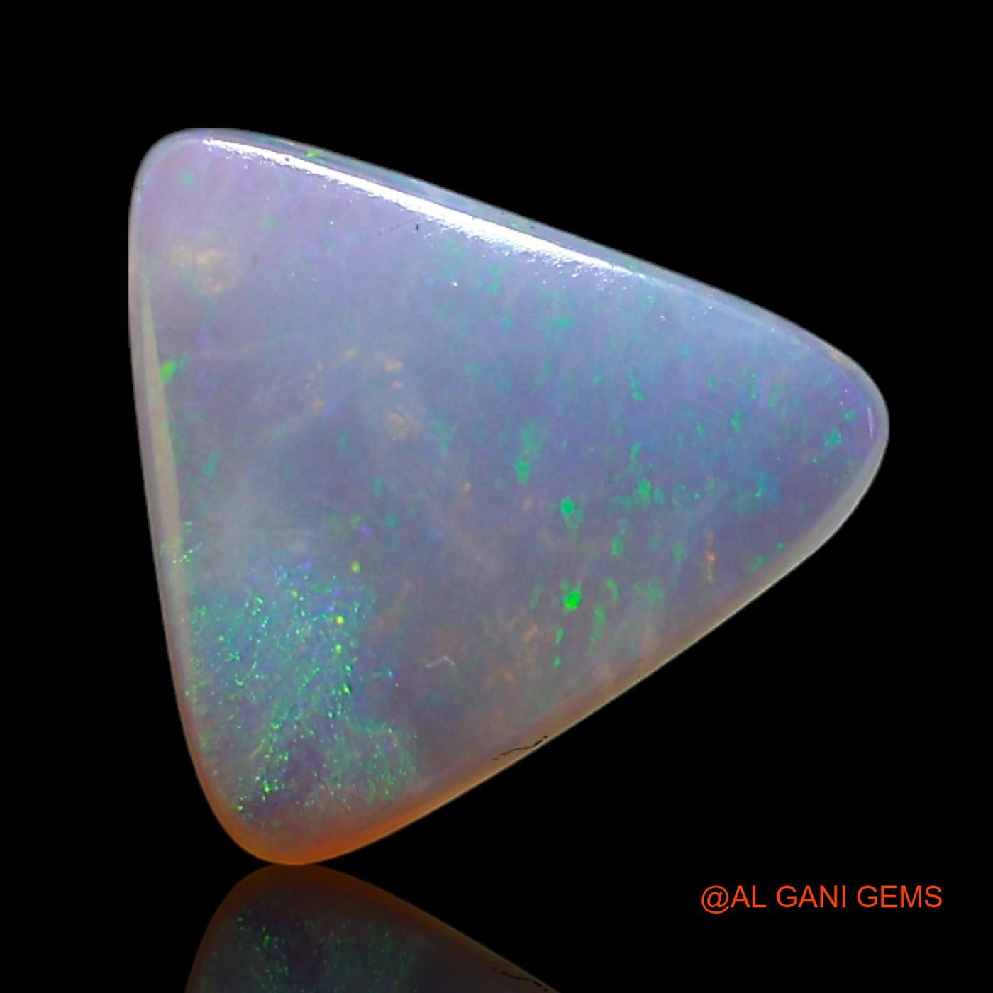 1.00 Cts Unheated Australian Fire Opal Loose Gemstone Trillion Cabochon Natural 10x9x2 mm AG-400