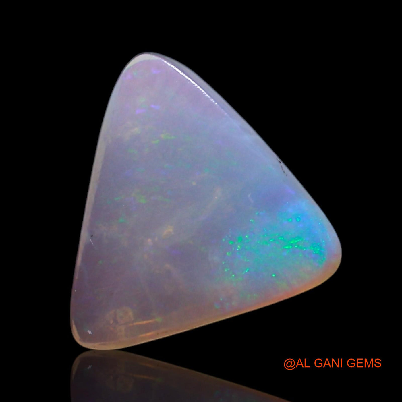 1.00 Cts Unheated Australian Fire Opal Loose Gemstone Trillion Cabochon Natural 10x9x2 mm AG-400
