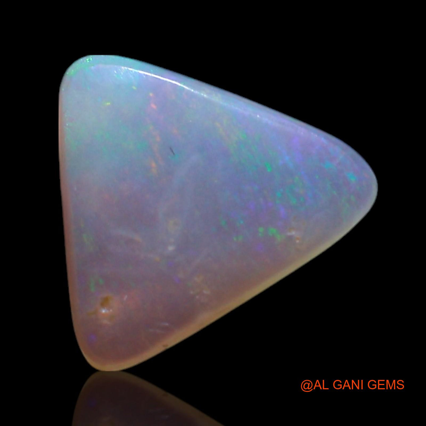 1.00 Cts Unheated Australian Fire Opal Loose Gemstone Trillion Cabochon Natural 10x9x2 mm AG-400