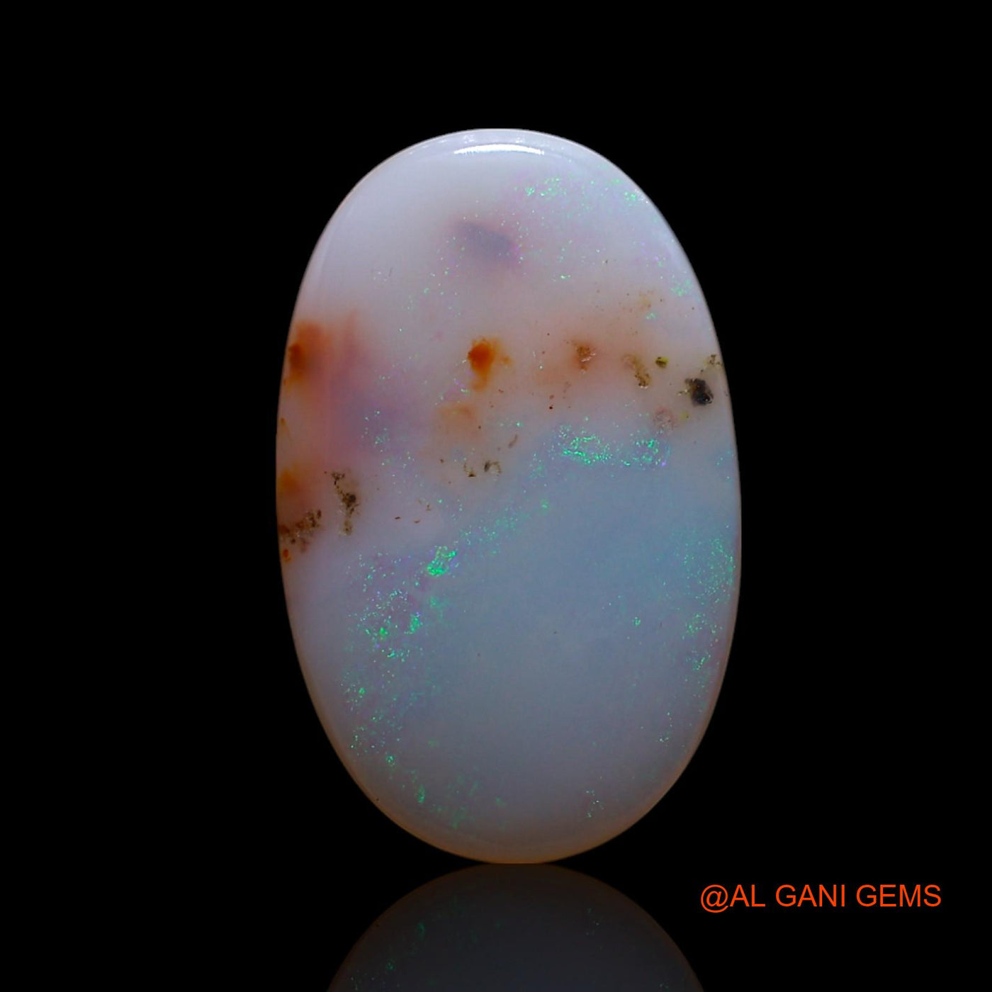 5.00 Cts Natural Australian Fire Opal Loose Gemstone Oval Cabochon 18x11x3 mm AG-401