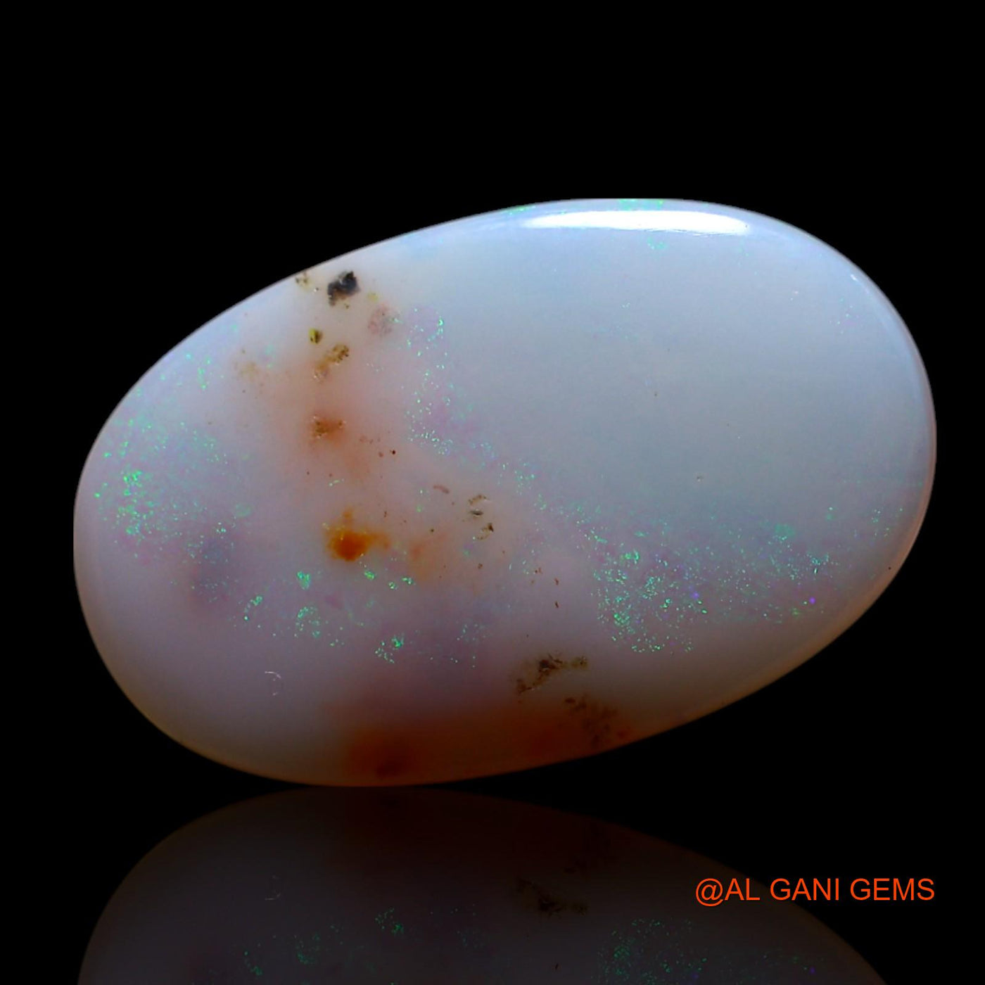 5.00 Cts Natural Australian Fire Opal Loose Gemstone Oval Cabochon 18x11x3 mm AG-401
