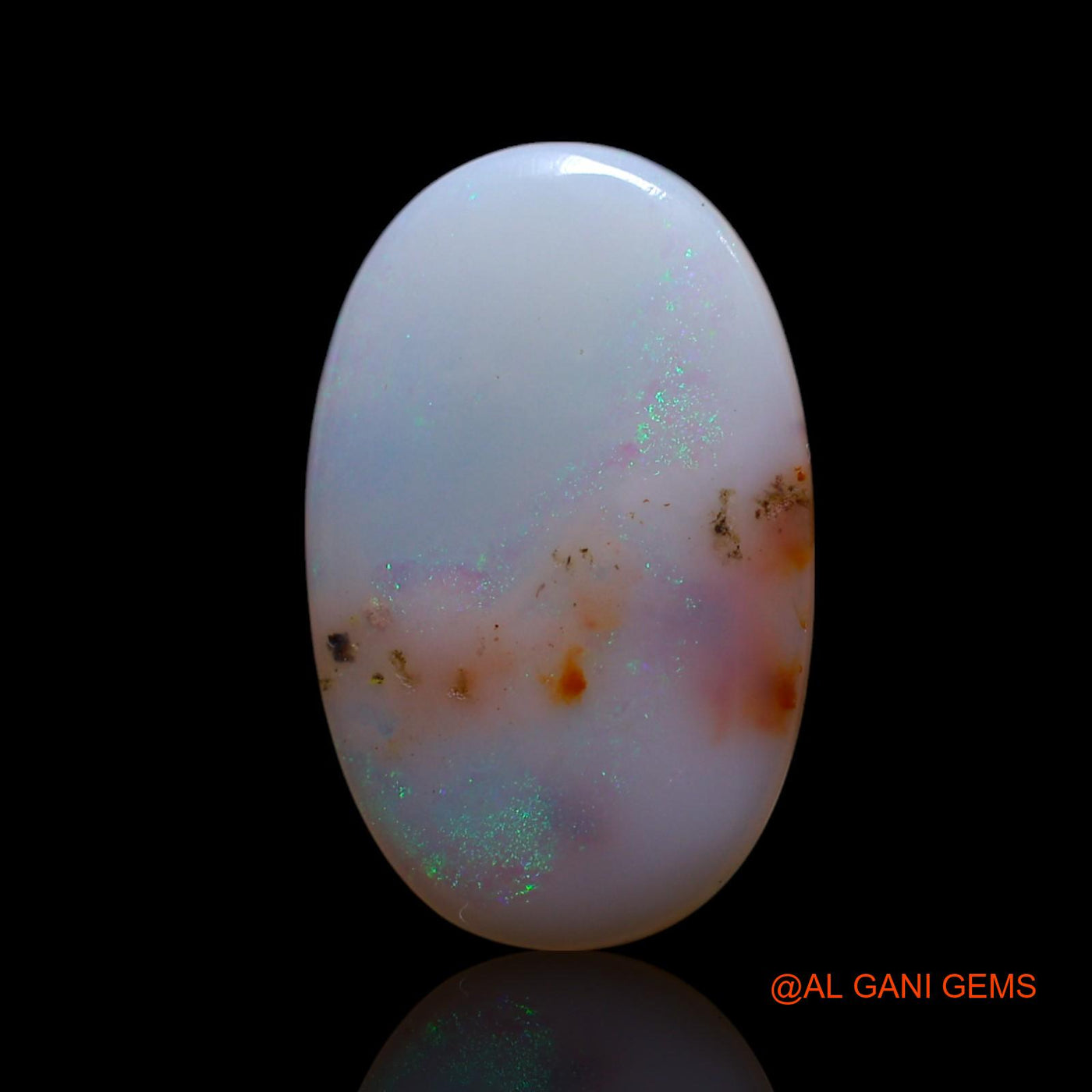 5.00 Cts Natural Australian Fire Opal Loose Gemstone Oval Cabochon 18x11x3 mm AG-401