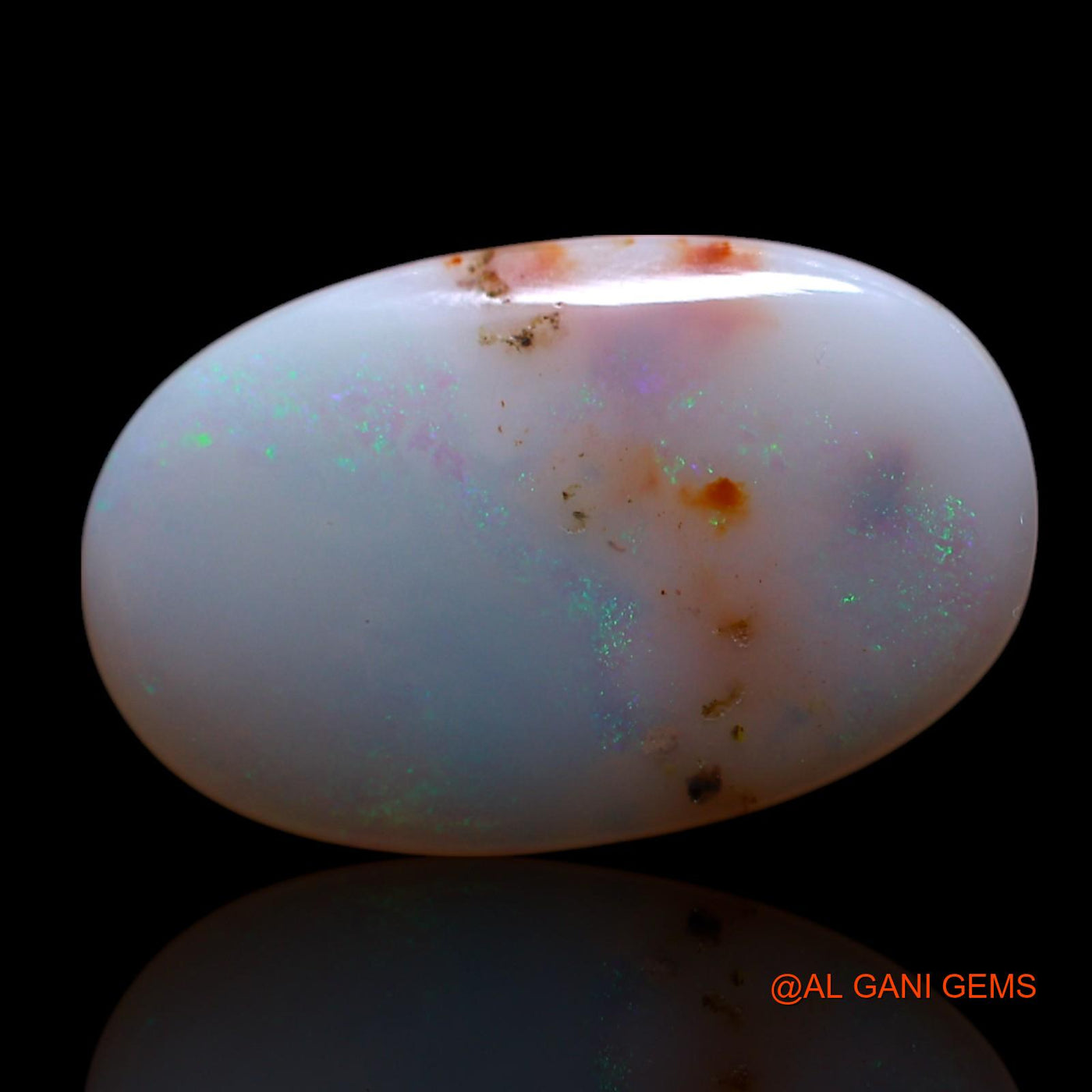 5.00 Cts Natural Australian Fire Opal Loose Gemstone Oval Cabochon 18x11x3 mm AG-401