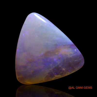 Natural Fire Opal Gemstone 3.00 Cts Loose Trillion Cabochon From Australia 14x13x3 mm AG-404