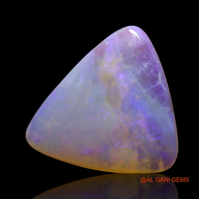 Natural Fire Opal Gemstone 3.00 Cts Loose Trillion Cabochon From Australia 14x13x3 mm AG-404