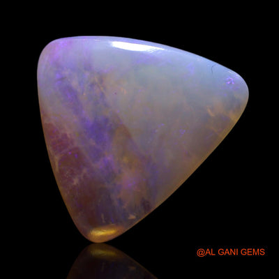 Natural Fire Opal Gemstone 3.00 Cts Loose Trillion Cabochon From Australia 14x13x3 mm AG-404