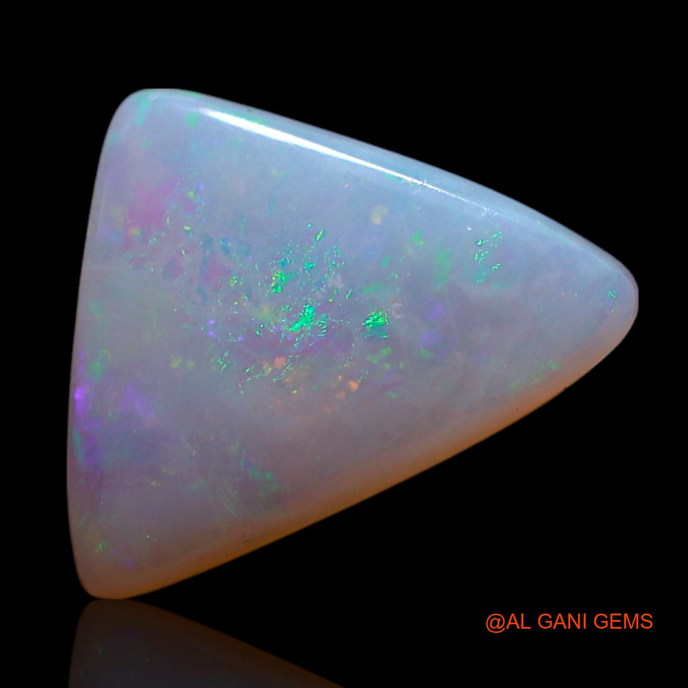 Natural Fire Opal Gemstone 3.00 Cts Loose Trillion Cabochon From Australia 13x11x3 mm AG-406