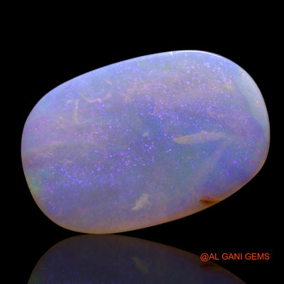 3.00 Cts Unheated Australian Fire Opal Loose Gemstone Oval Cabochon Natural 17x11x2 mm AG-407