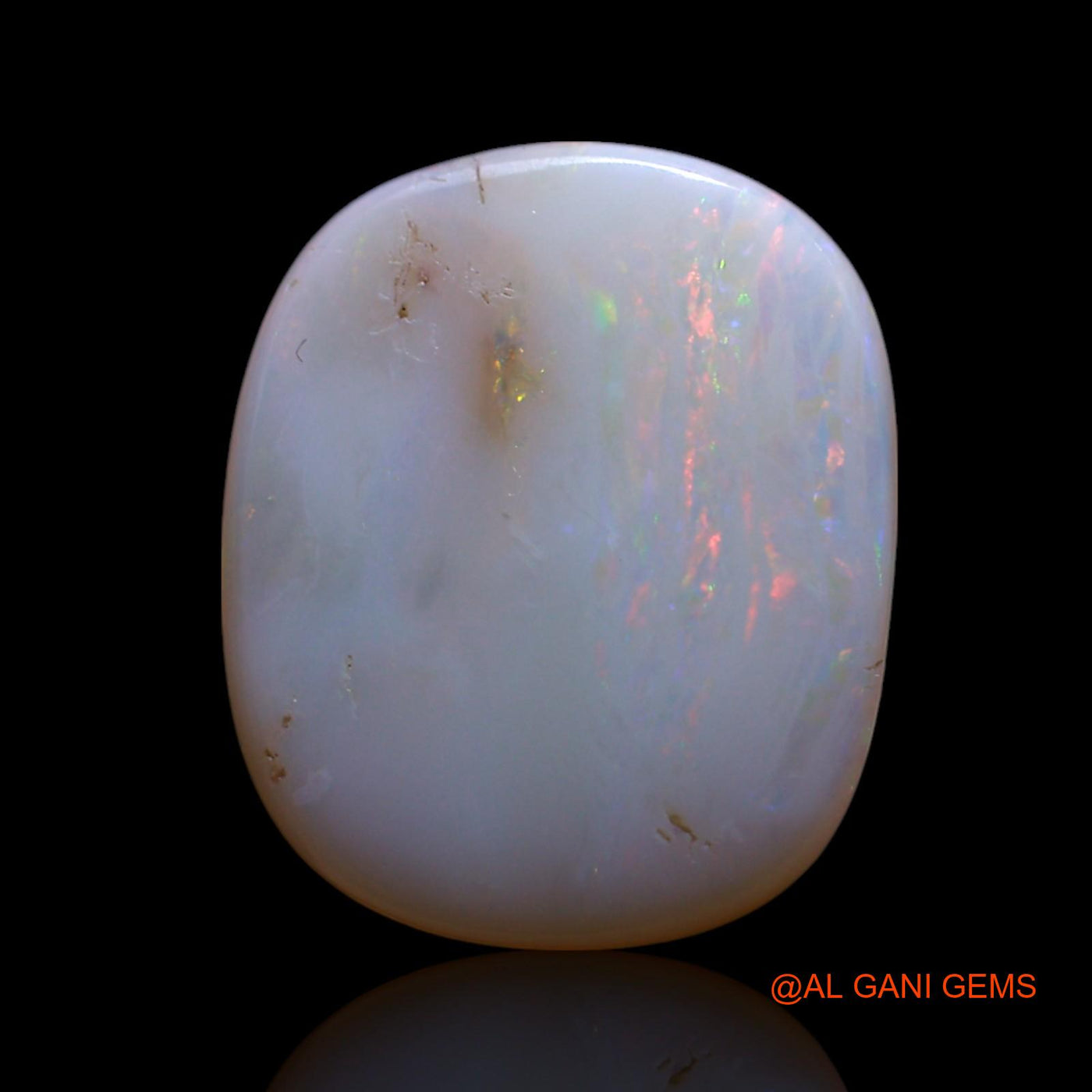 6.00 Cts Natural Australian Fire Opal Oval Cabochon Loose Gemstone For Jewelry 16x13x4 mm AG-408