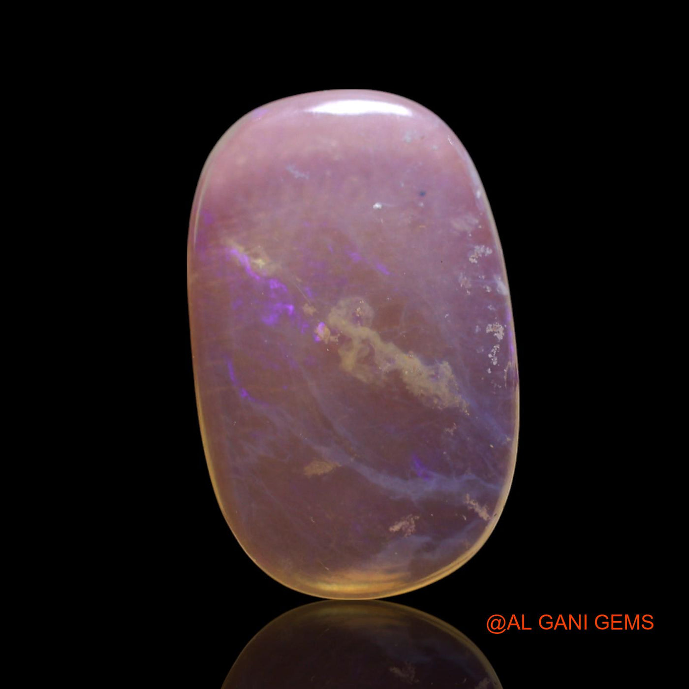 3.00 Cts Natural Australian Fire Opal Oval Cabochon Loose Gemstone For Jewelry 18x11x2 mm AG-411