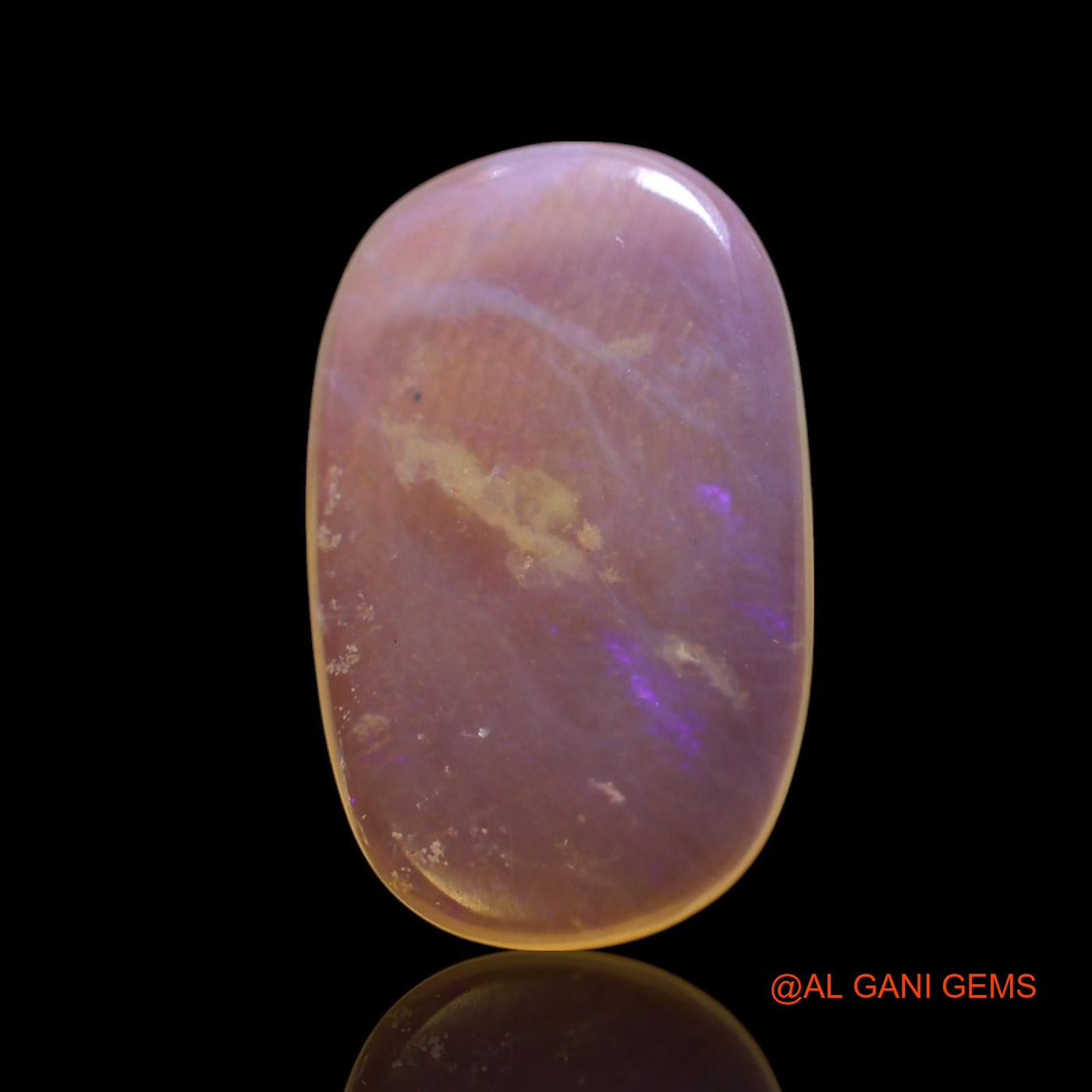 3.00 Cts Natural Australian Fire Opal Oval Cabochon Loose Gemstone For Jewelry 18x11x2 mm AG-411