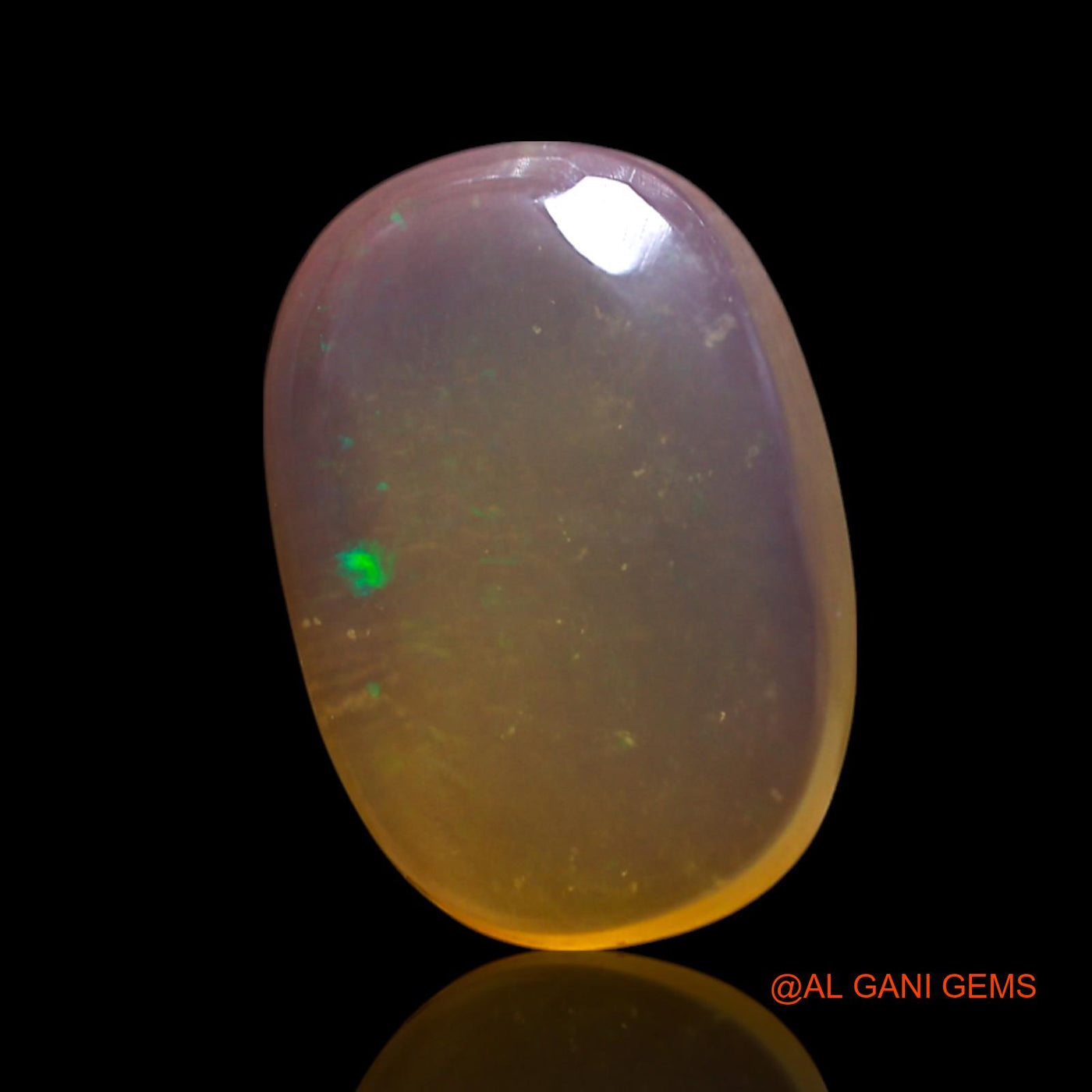 5.00 Cts Natural Australian Fire Opal Loose Gemstone Oval Cabochon 15x10x4 mm AG-415