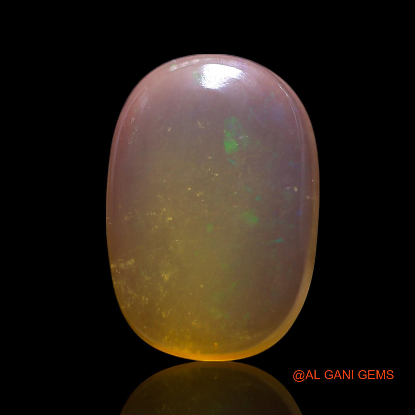 5.00 Cts Natural Australian Fire Opal Loose Gemstone Oval Cabochon 15x10x4 mm AG-415