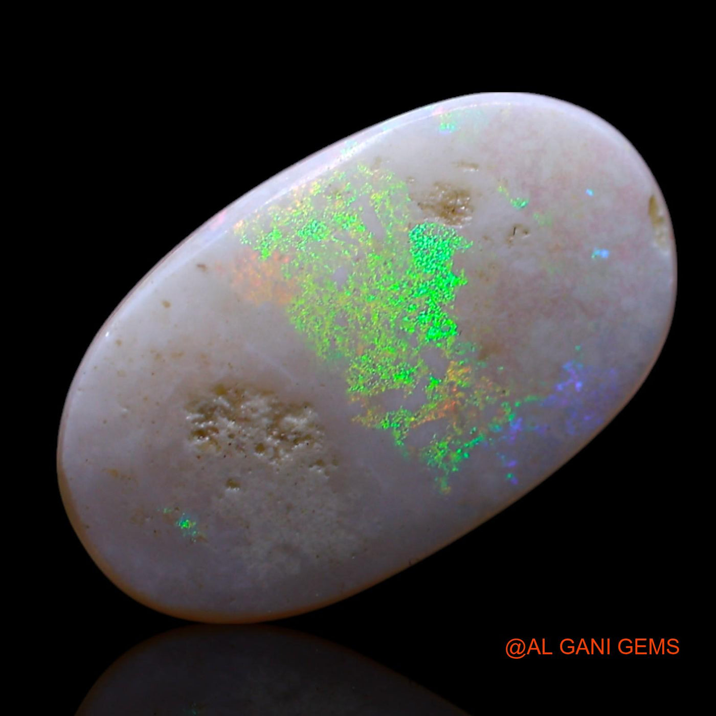 Natural Untreated Fire Opal Loose Gemstone Oval Cabochon From Australia 3.00 Cts 16x9x3 mm AG-416