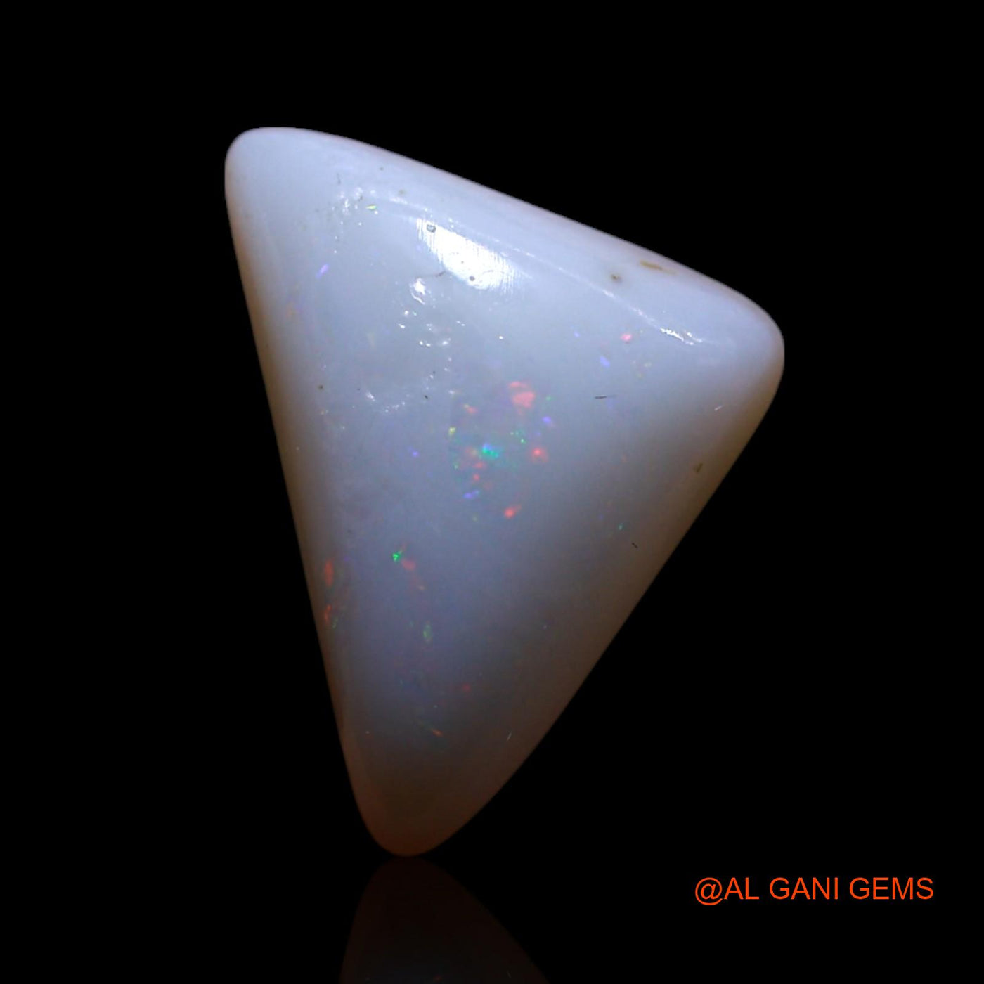 Natural Fire Opal Gemstone 4.00 Cts Loose Trillion Cabochon From Australia 15x10x5 mm AG-419