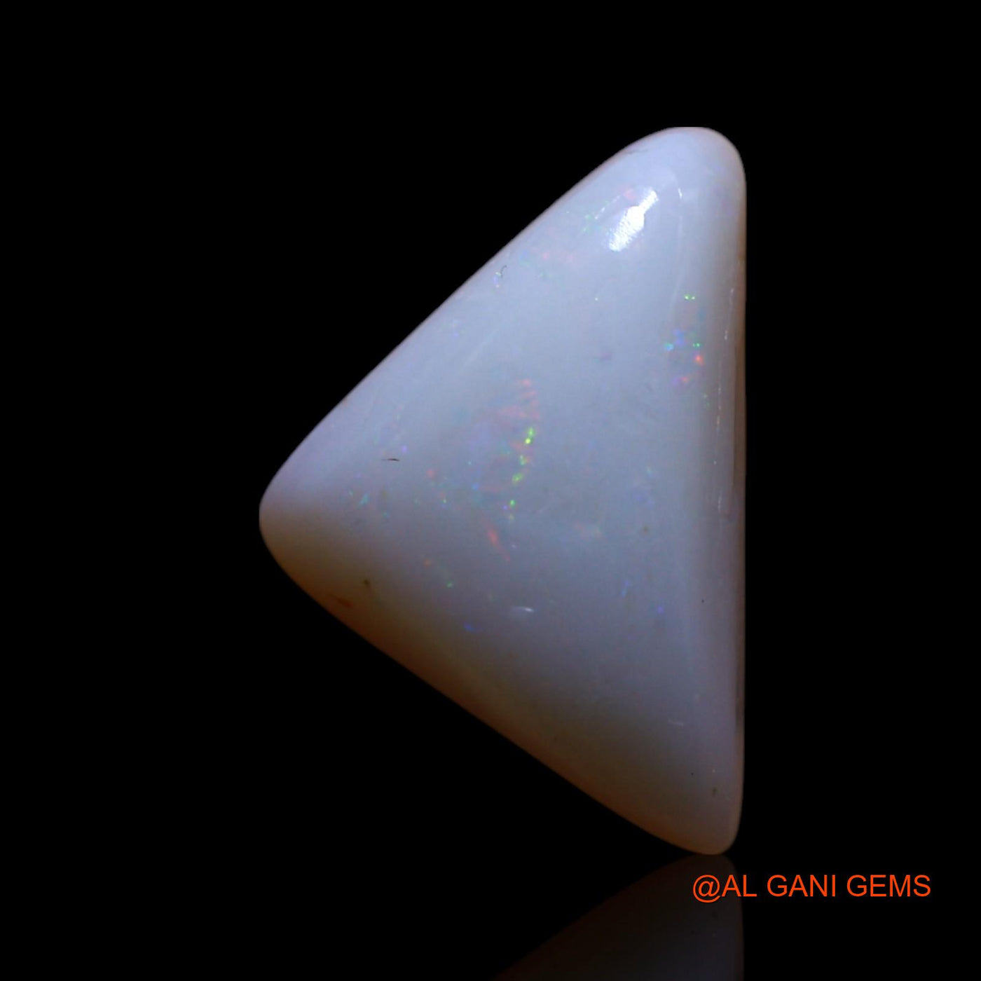 Natural Fire Opal Gemstone 4.00 Cts Loose Trillion Cabochon From Australia 15x10x5 mm AG-419