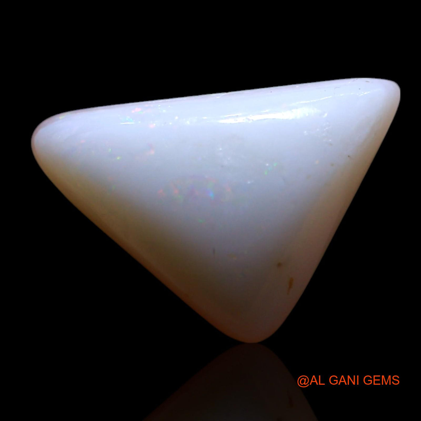 Natural Fire Opal Gemstone 4.00 Cts Loose Trillion Cabochon From Australia 15x10x5 mm AG-419