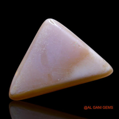 Natural Fire Opal Gemstone 4.00 Cts Loose Trillion Cabochon From Australia 15x10x5 mm AG-419