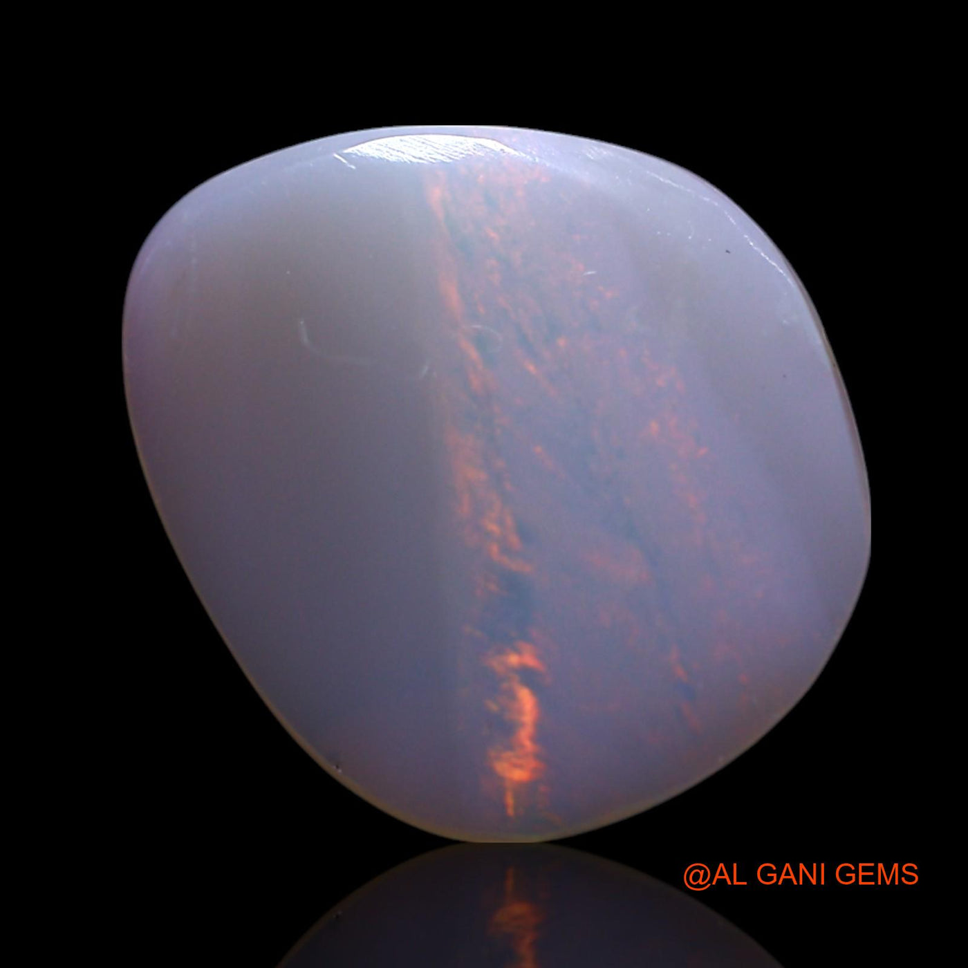 3.00 Cts Unheated Australian Fire Opal Loose Gemstone Fancy Cabochon Natural 15x13x3 mm AG-424