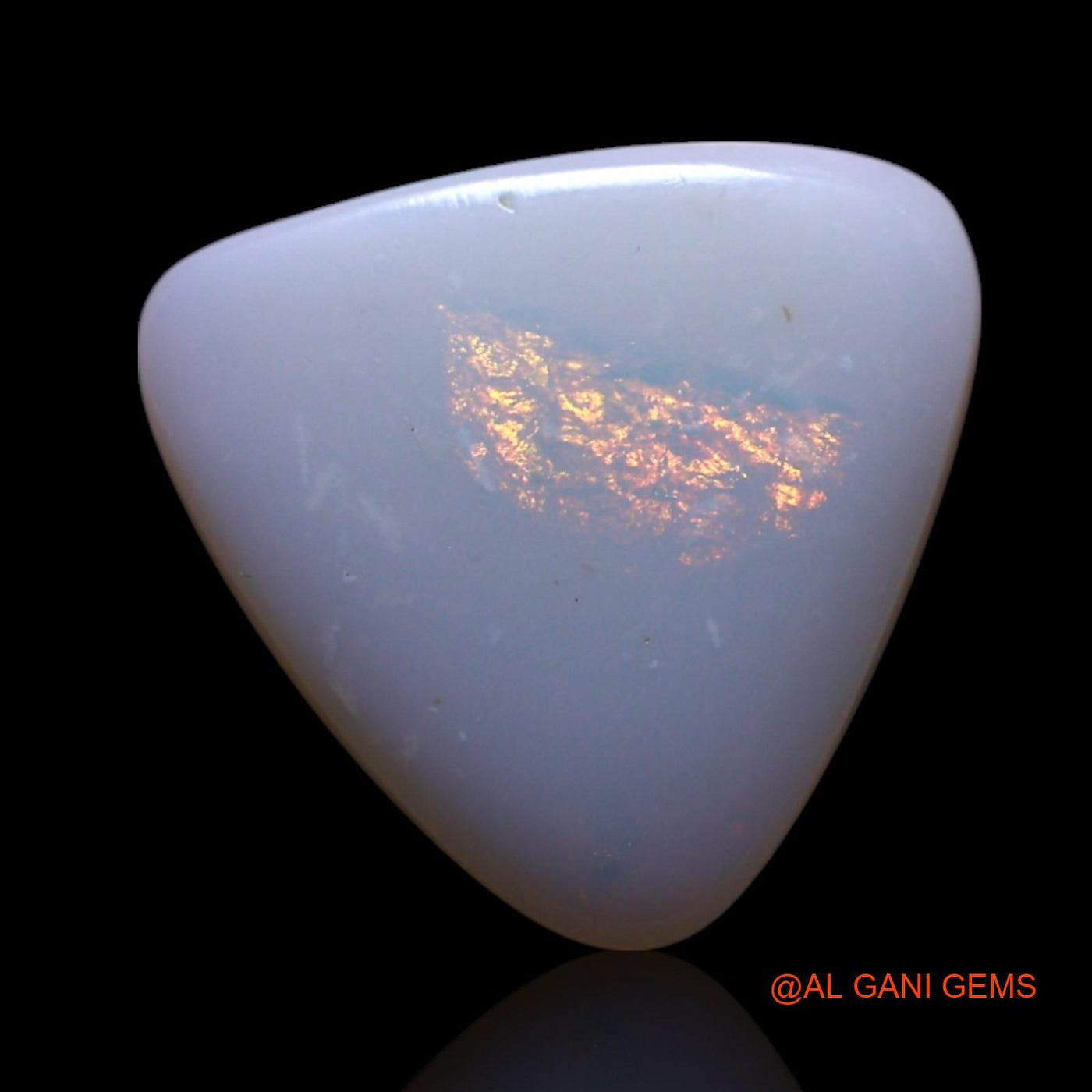 3.00 Cts Unheated Australian Fire Opal Loose Gemstone Trillion Cabochon Natural 13x13x3 mm AG-426