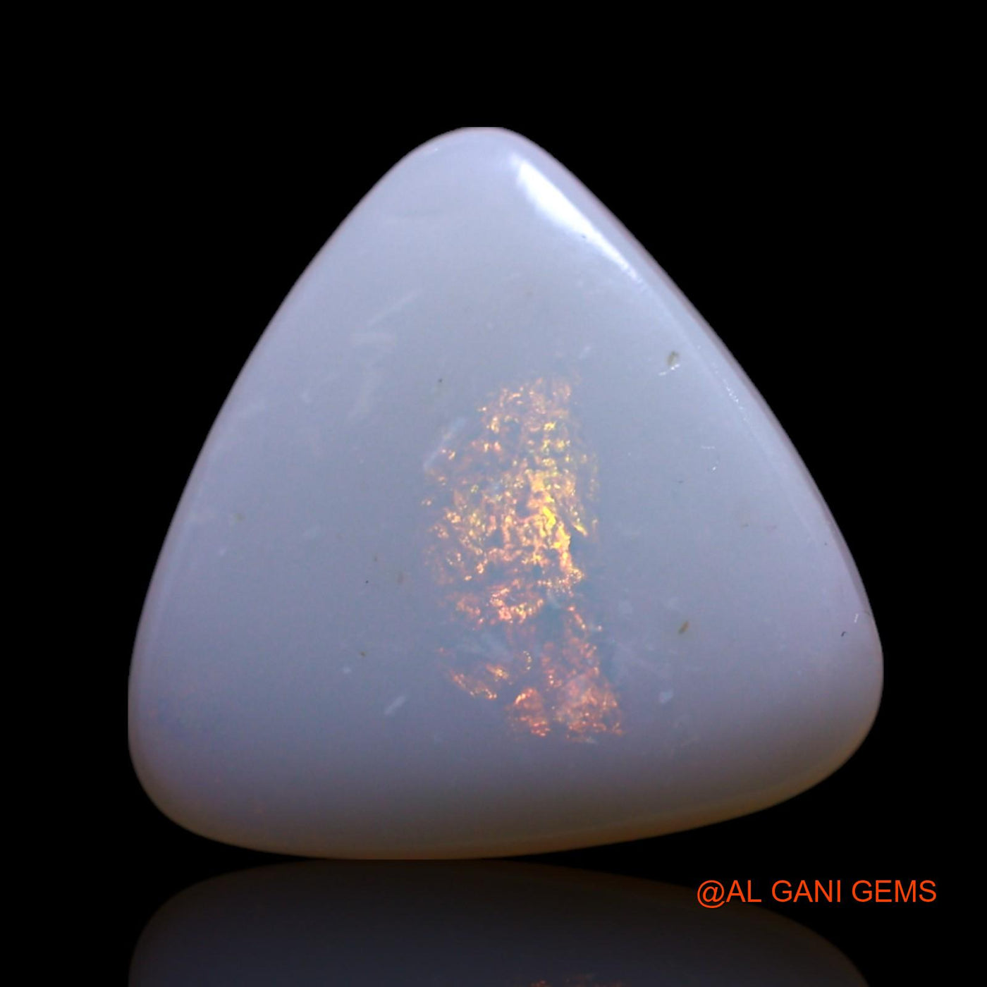 3.00 Cts Unheated Australian Fire Opal Loose Gemstone Trillion Cabochon Natural 13x13x3 mm AG-426