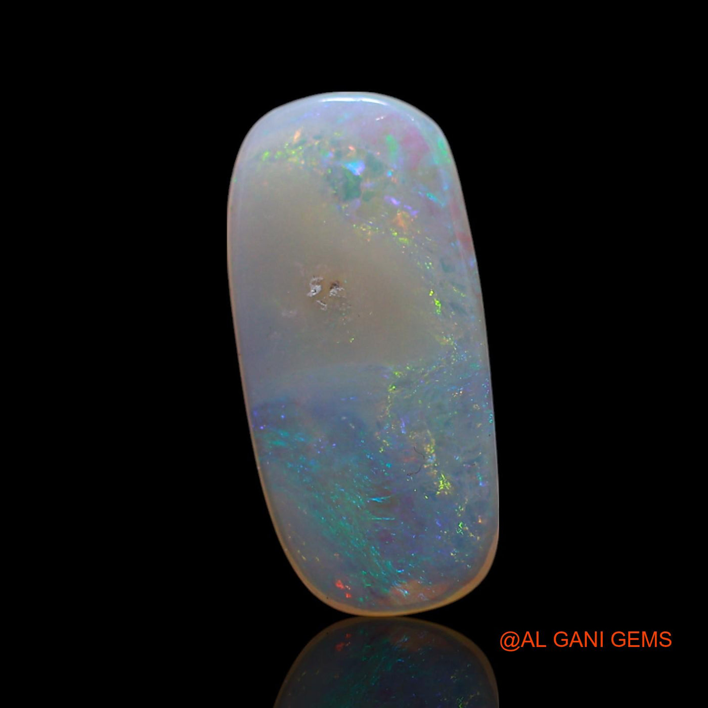 1.00 Cts Natural Australian Fire Opal Loose Gemstone Oval Cabochon 14x6x1 mm AG-42