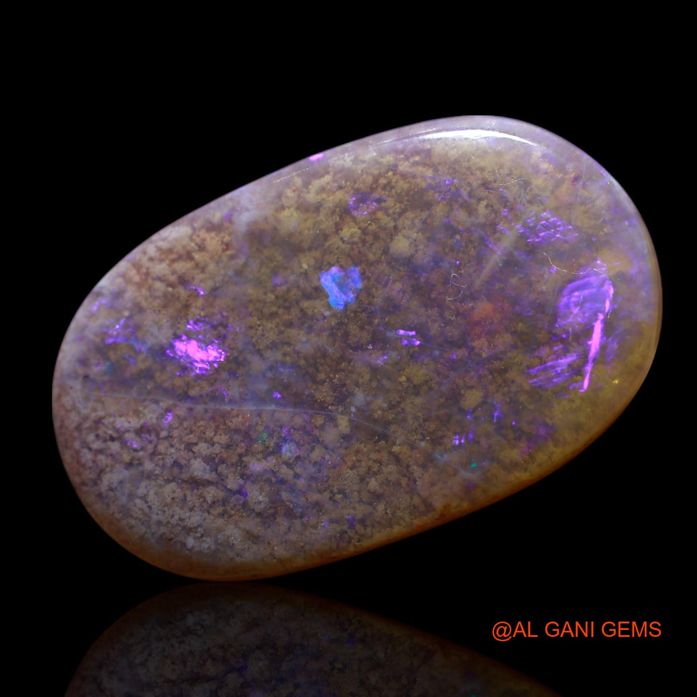 20.00 Cts Unheated Australian Fire Opal Loose Gemstone Oval Cabochon Natural 28x17x6 mm AG-430