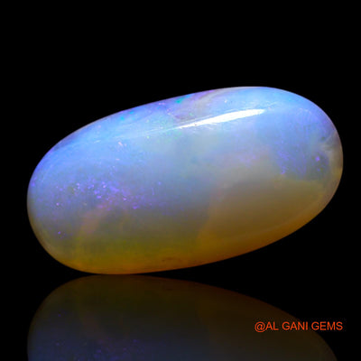 Natural Fire Opal Gemstone 3.00 Cts Loose Oval Cabochon From Australia 16x8x4 mm AG-431