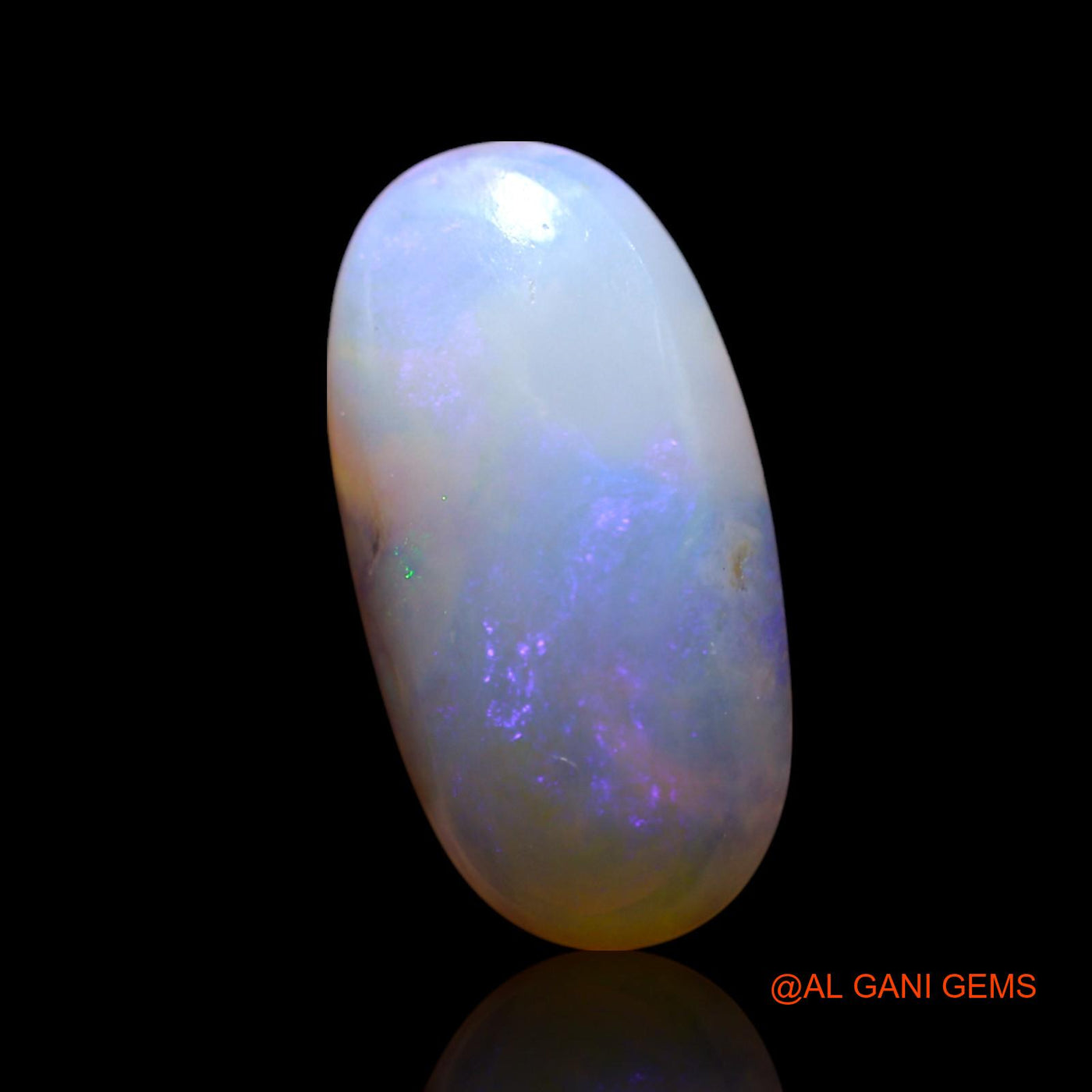 Natural Fire Opal Gemstone 3.00 Cts Loose Oval Cabochon From Australia 16x8x4 mm AG-431