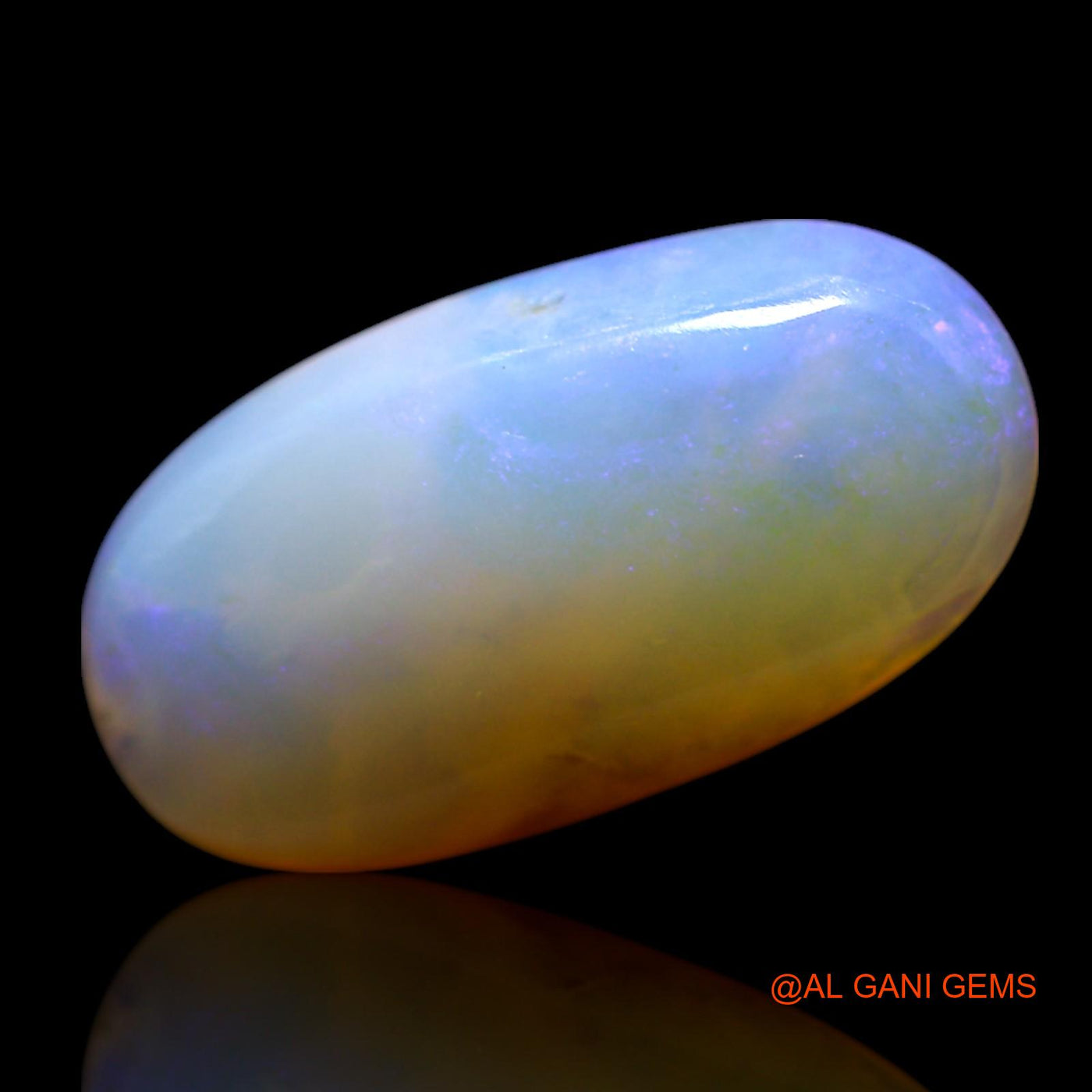 Natural Fire Opal Gemstone 3.00 Cts Loose Oval Cabochon From Australia 16x8x4 mm AG-431