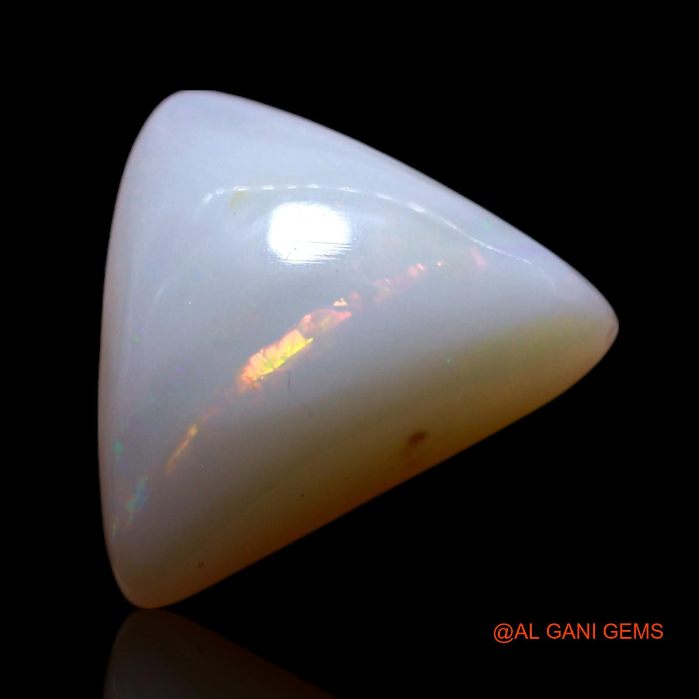 4.00 Cts Natural Australian Fire Opal Loose Gemstone Trillion Cabochon 13x12x5 mm AG-432