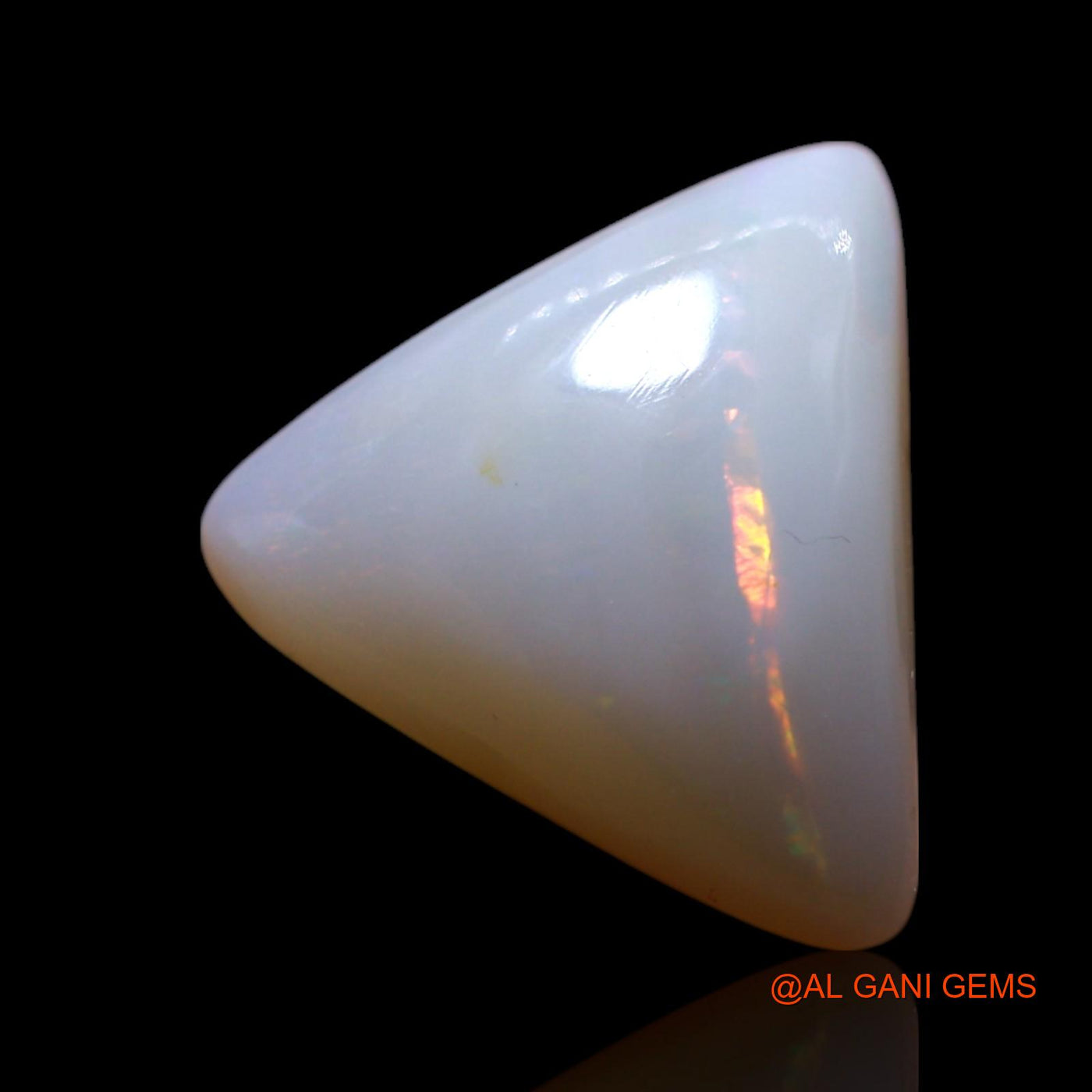 4.00 Cts Natural Australian Fire Opal Loose Gemstone Trillion Cabochon 13x12x5 mm AG-432