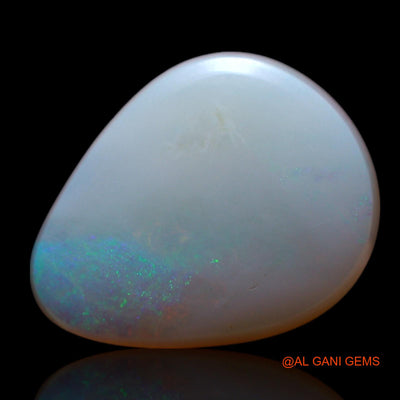 Natural Untreated Fire Opal Loose Gemstone Pear Cabochon From Australia 3.00 Cts 14x11x3 mm AG-434