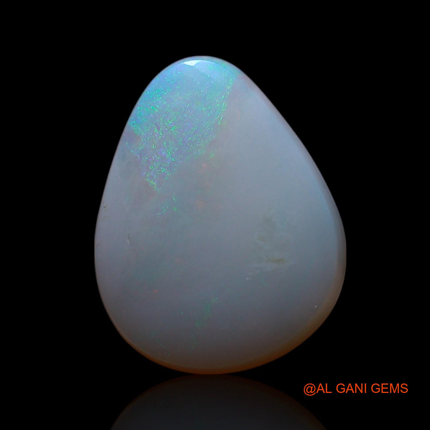 Natural Untreated Fire Opal Loose Gemstone Pear Cabochon From Australia 3.00 Cts 14x11x3 mm AG-434