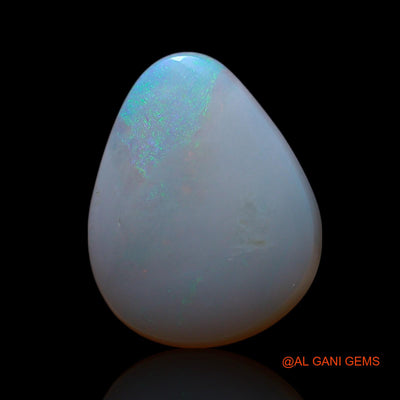 Natural Untreated Fire Opal Loose Gemstone Pear Cabochon From Australia 3.00 Cts 14x11x3 mm AG-434