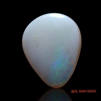Natural Untreated Fire Opal Loose Gemstone Pear Cabochon From Australia 3.00 Cts 14x11x3 mm AG-434