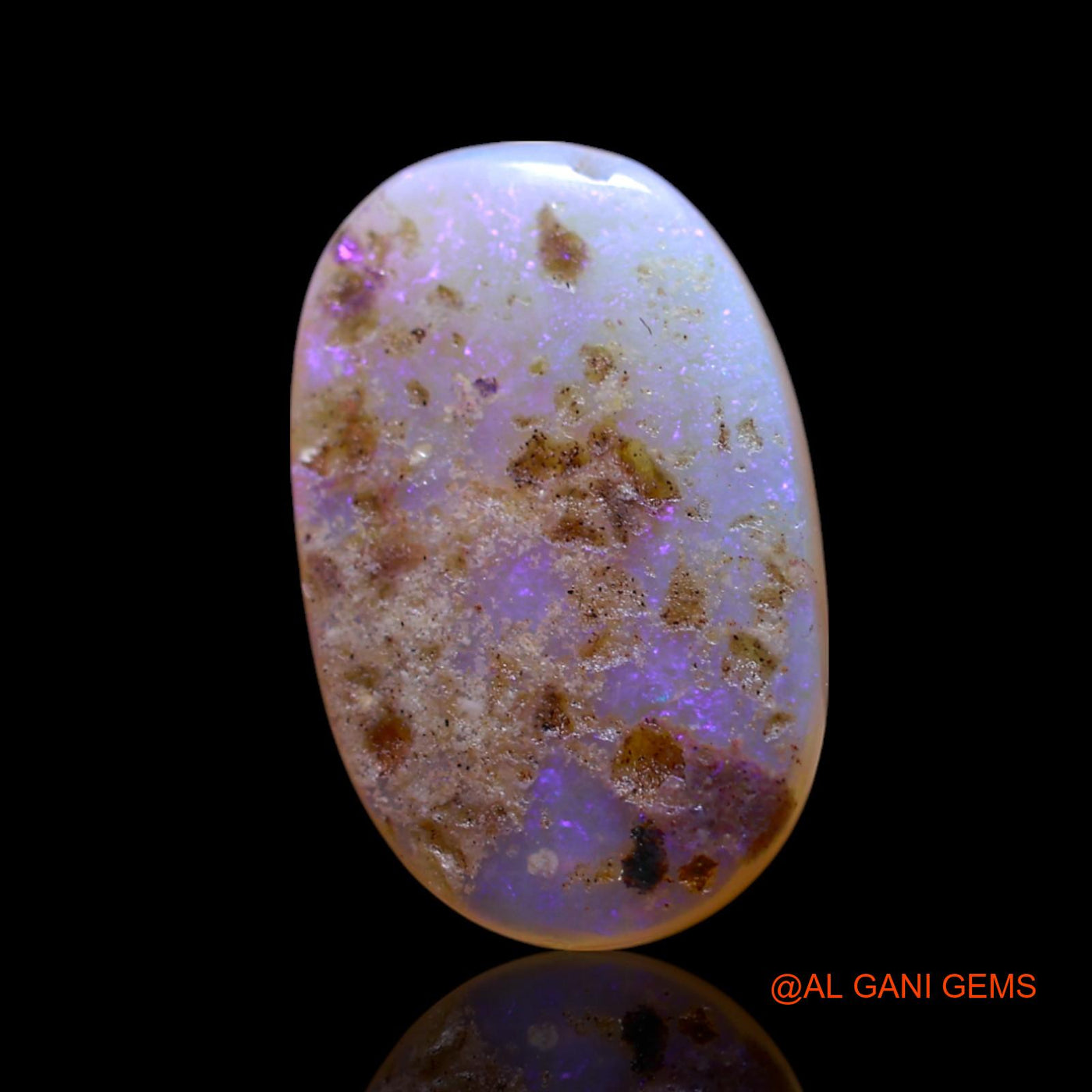3.00 Cts Unheated Australian Fire Opal Loose Gemstone Oval Cabochon Natural 15x9x3 mm AG-436