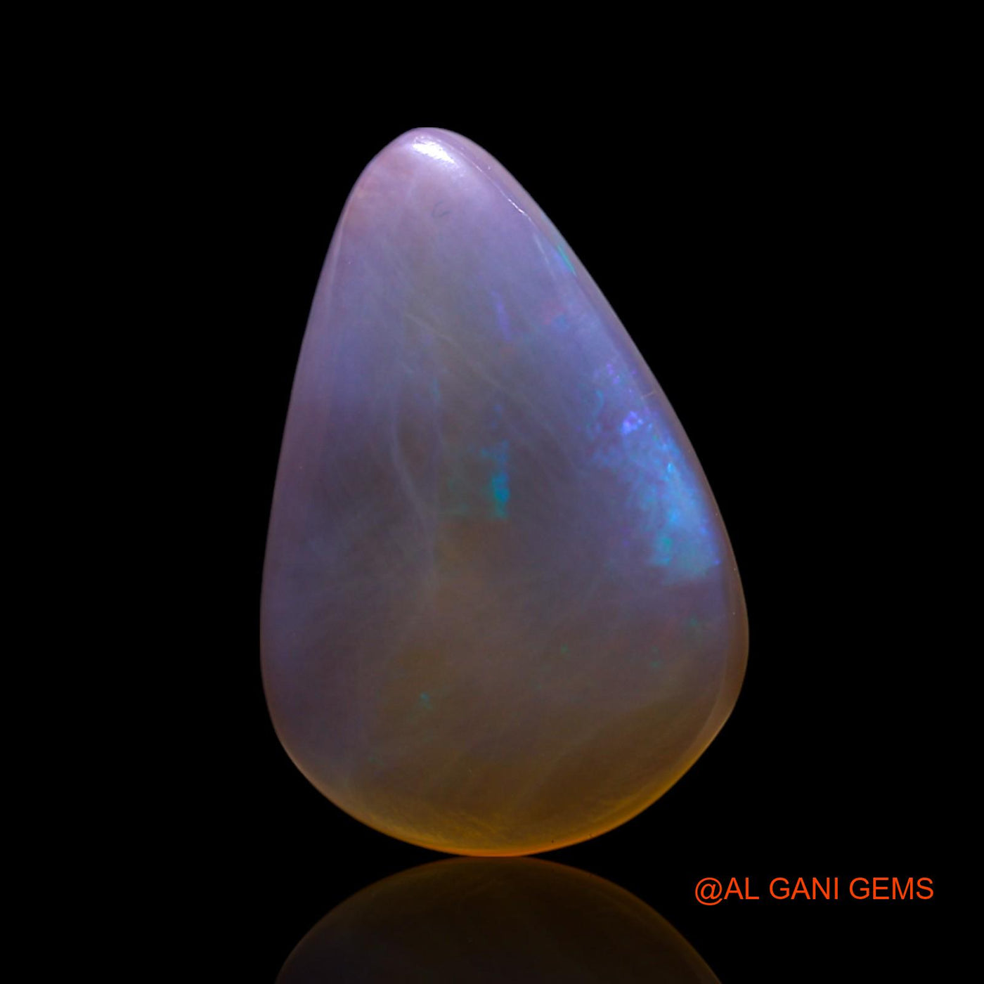 3.00 Cts Natural Australian Fire Opal Pear Cabochon Loose Gemstone For Jewelry 15x10x3 mm AG-438