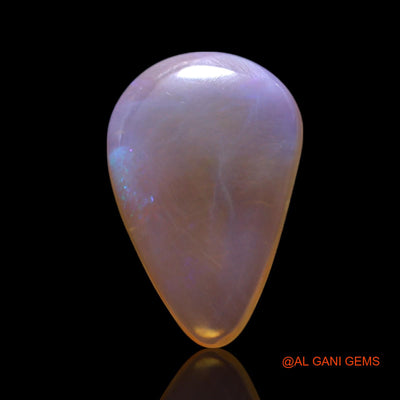 3.00 Cts Natural Australian Fire Opal Pear Cabochon Loose Gemstone For Jewelry 15x10x3 mm AG-438