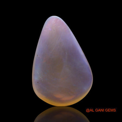 3.00 Cts Natural Australian Fire Opal Pear Cabochon Loose Gemstone For Jewelry 15x10x3 mm AG-438