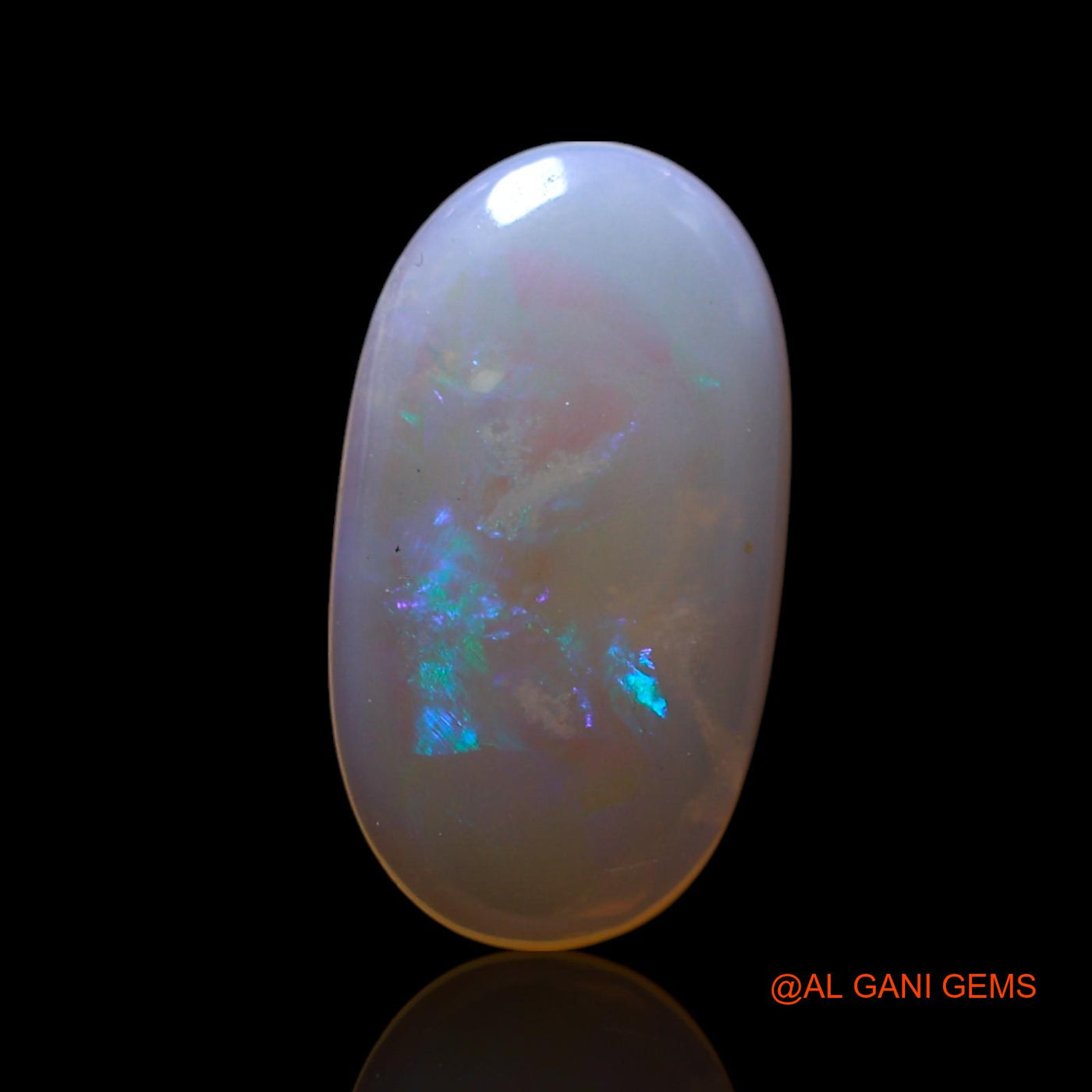 1.00 Cts Unheated Australian Fire Opal Loose Gemstone Oval Cabochon Natural 13x7x2 mm AG-43