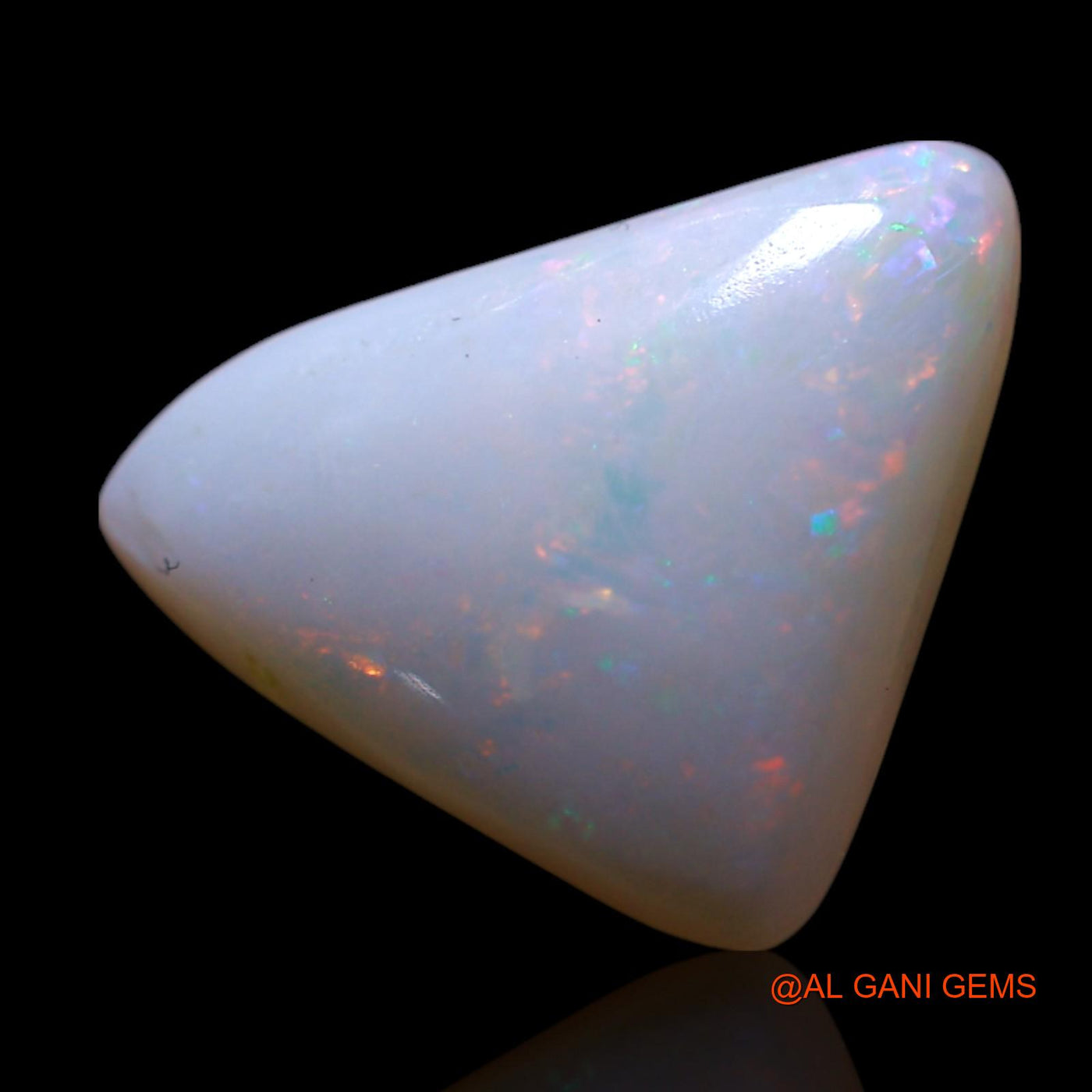 3.00 Cts Natural Australian Fire Opal Trillion Cabochon Loose Gemstone For Jewelry 2x11x4 mm AG-441