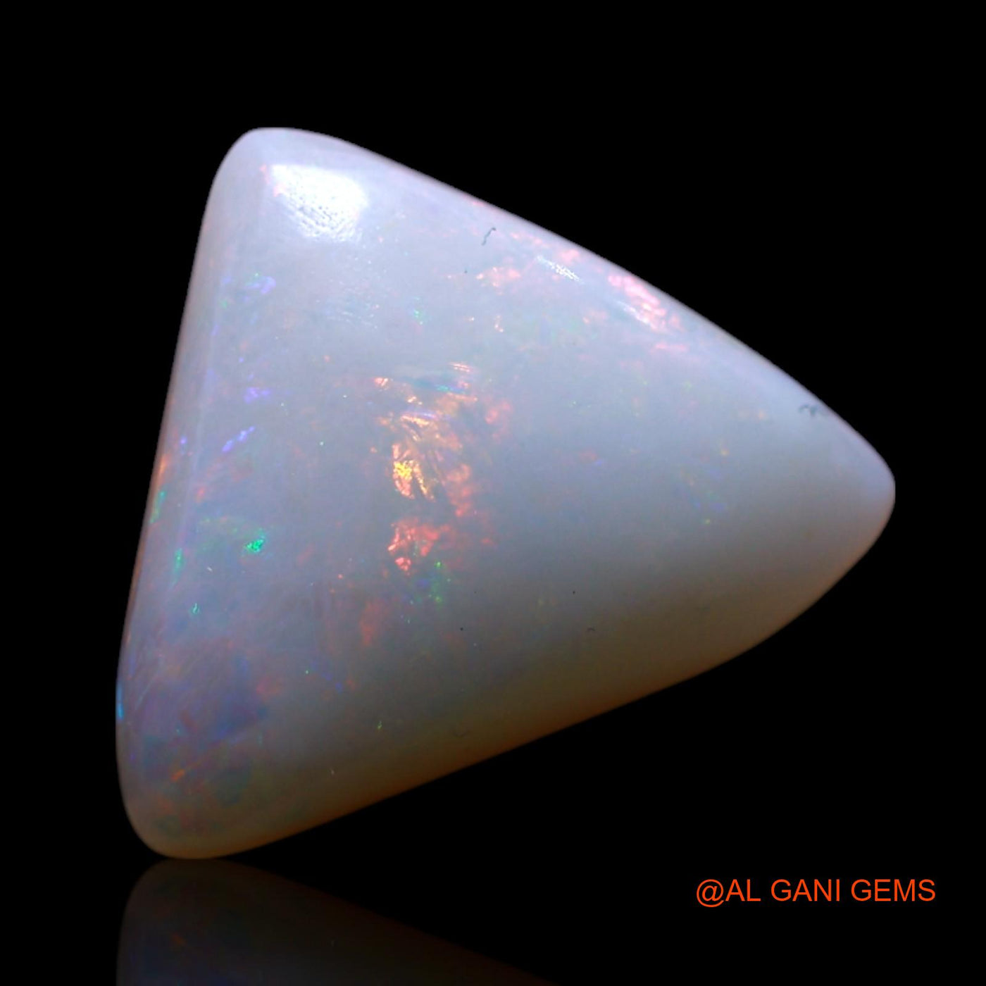 3.00 Cts Natural Australian Fire Opal Trillion Cabochon Loose Gemstone For Jewelry 2x11x4 mm AG-441