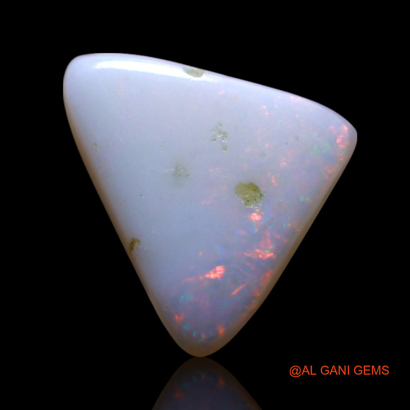 3.00 Cts Natural Australian Fire Opal Trillion Cabochon Loose Gemstone For Jewelry 2x11x4 mm AG-441