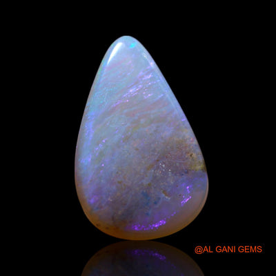2.00 Cts Natural Australian Fire Opal Loose Gemstone Pear Cabochon 15x9x2 mm AG-443