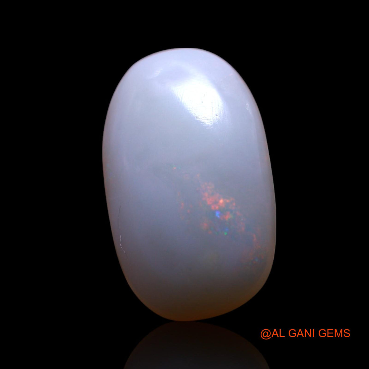 Natural Fire Opal Gemstone 4.00 Cts Loose Oval Cabochon From Australia 15x9x5 mm AG-445